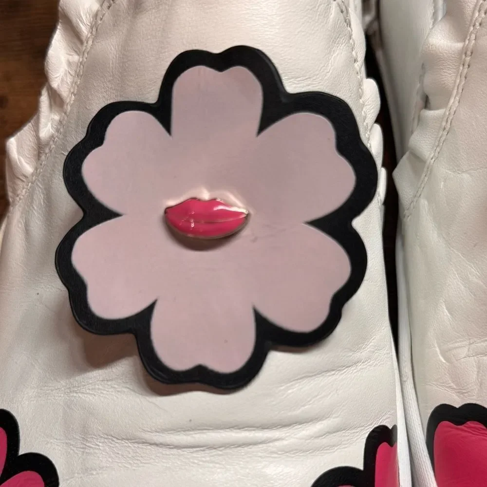 Kate Spade Lima White Heart‎ Design sneakers size 8.5